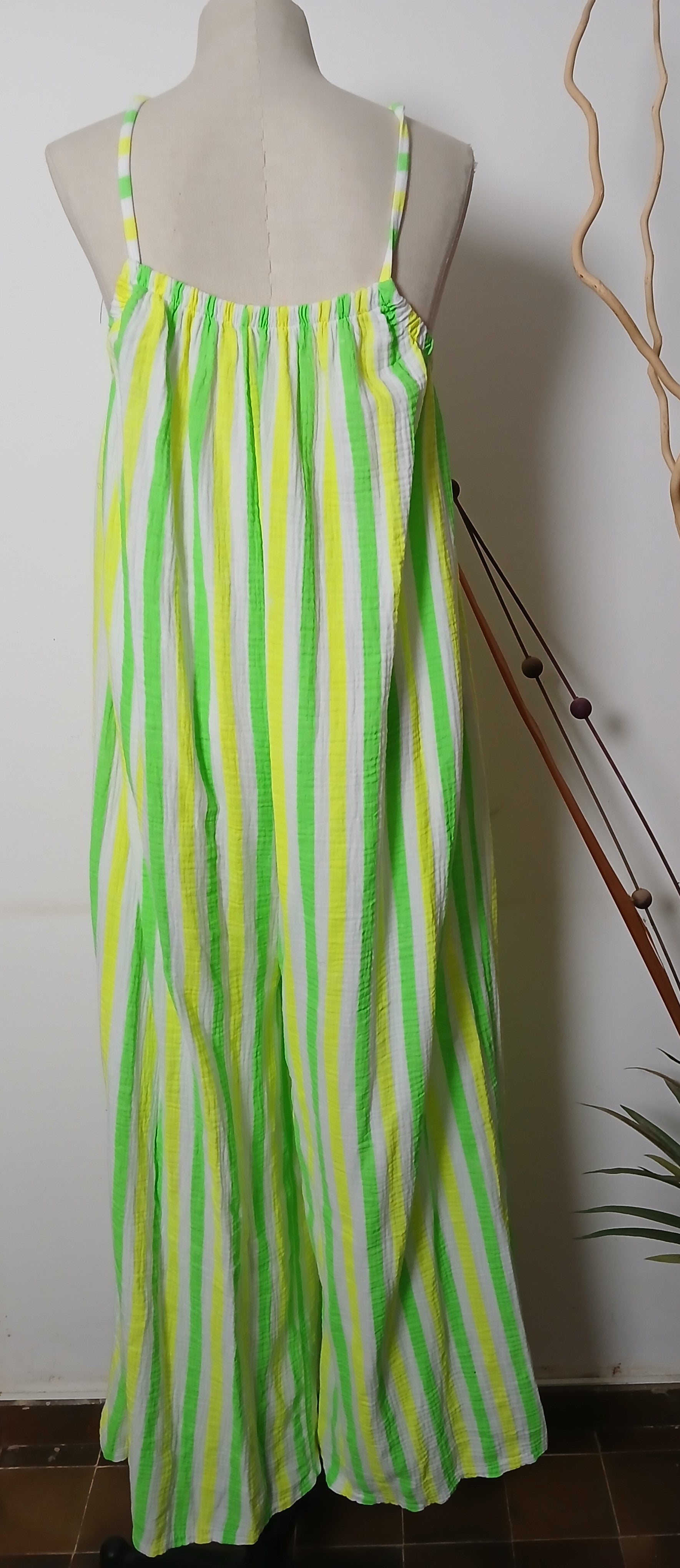 Combinaison en mousseline rayée · Taille unique