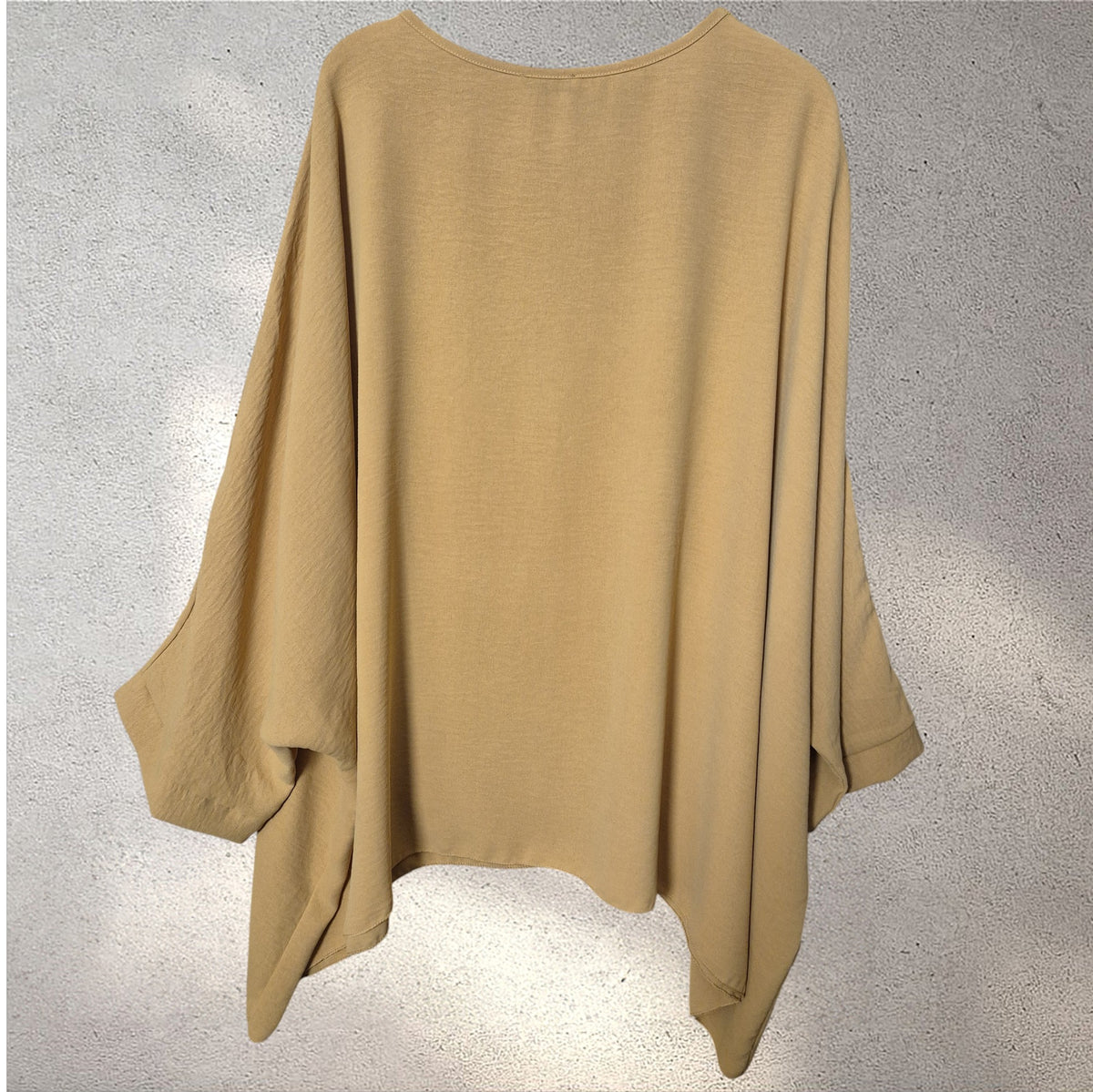 Blusa amplia mostaza