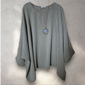 Blusa amplia caqui