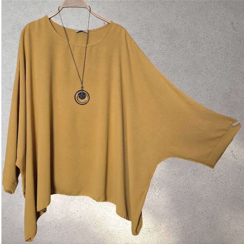 Blouse ample moutarde