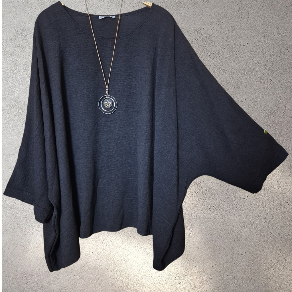 Blusa amplia negra
