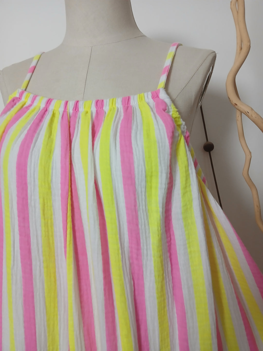 Combinaison en mousseline rayée · Taille unique