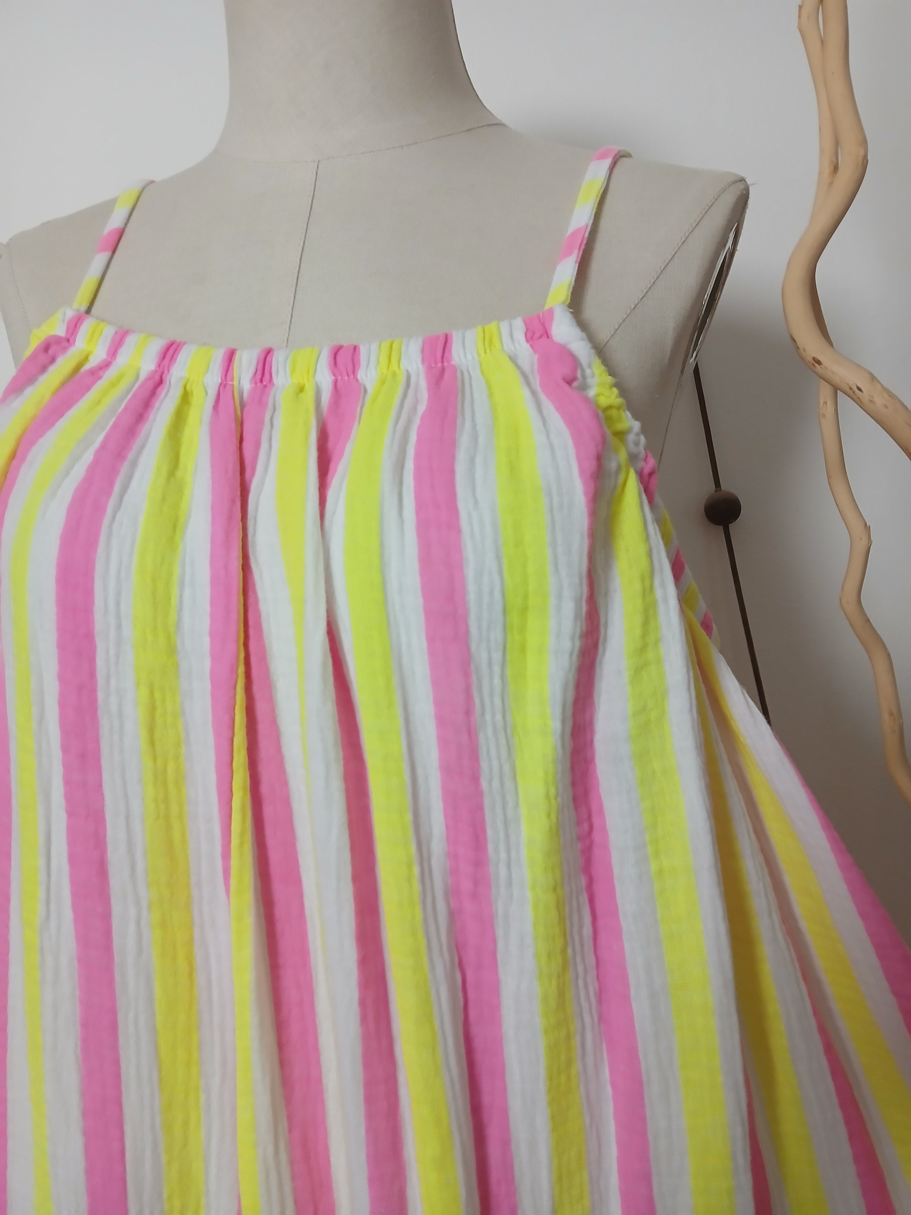 Combinaison en mousseline rayée · Taille unique