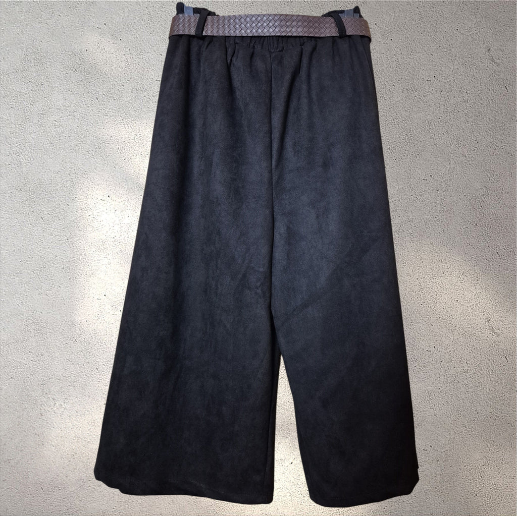 Pantalón antelina negro