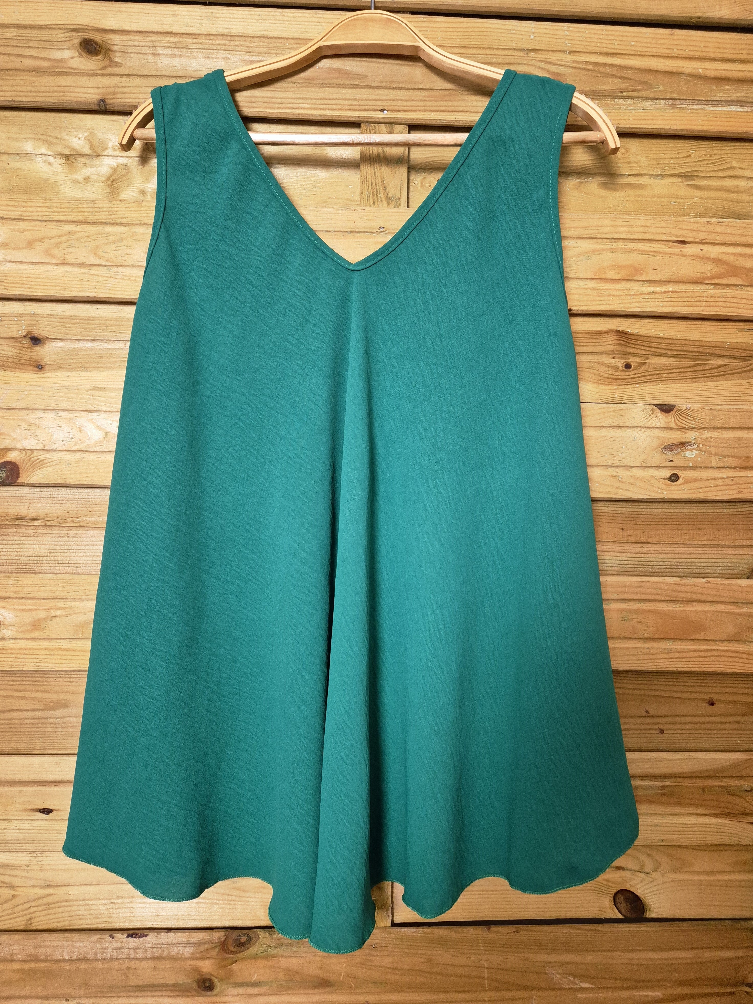 Blusa evasé de verano · Talla única XL–3XL